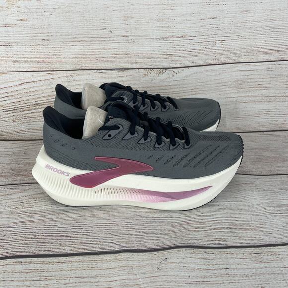 Brooks Glycerin Max 2 Womens Sz 7B Running Shoes Run Walk Grey Coconut Metallic - Picture 5 of 11